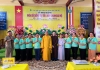 Long An: Chùa Pháp Minh (huyện Đức Hòa) cúng dường trai phạn các trú xứ An cư kiết hạ trên địa bàn tỉnh và TP.HCM