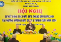Hà Nội: PBNG Phật giáo Thành phố tổ chức Hội nghị sơ kết 6 tháng đầu năm và phương hướng hoạt động Phật sự 6 tháng cuối năm 2024