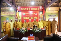 Ban Hoằng pháp, Ban Kinh tế - Tài chính T.Ư thăm, cúng dường trường hạ tại Hà Giang và Tuyên Quang.