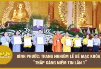 [Video] Bình Phước: Trang nghiêm lễ bế mạc khóa tu “Thắp sáng niềm tin lần 1”