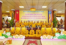 Phái đoàn Ban Hoằng Pháp TW và Ban Kinh tế tài chính TW GHPGVN thăm Hạ trường tỉnh Nghệ An, Ninh Bình