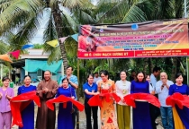 Trà Vinh: Chùa Long Bửu tổ chức khánh thành đường bê-tông nông thôn tại xã Nhị Long