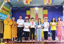 TP.HCM: Chùa Thiên Tôn phát thưởng cho các cháu Phật tử học giỏi niên học 2023-2024