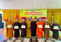 Sóc Trăng: Bế giảng Khóa bồi dưỡng nghiệp vụ trụ trì và kiến thức an ninh quốc phòng năm 2024