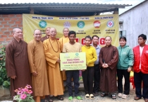 Khánh Hoà: Phân ban Phật tử dân tộc TƯ khởi công xây dựng nhà đại đoàn kết cho gia đình người đồng bào Rắc Lây
