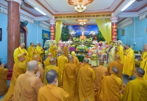 Tưởng niệm Tiểu tường Trưởng lão Hòa thượng Thích Thanh Sơn tại tổ đình Vạn Thọ (Q.1, TP.HCM)