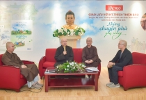 Hòa thượng Thích Thiện Bảo ra mắt sách "Những chuyến phà qua sông" tại tòa soạn Báo Giác Ngộ