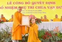 Đại đức Thích Hoằng Tâm đảm nhiệm trụ trì chùa Vạn Đức (Bến Tre)