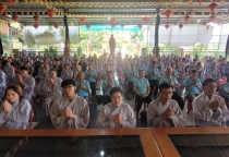 Bình Phước: Tăng Ni, Phật tử H.Bù Gia Mập tham gia khóa tu tập trung lần 4 tại chùa Thanh Minh