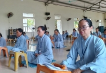 Thanh Hoá: Khoá cộng tu niệm Phật một ngày tại chùa Đống Cao