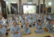 BR-VT: Gần 400 Phật tử tham gia khóa tu Tổng đạo tràng lần III - năm 2024 tại chùa Bảo Tích