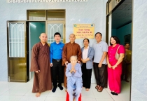 Bình Định: Ban Từ thiện Xã hội Phật giáo tỉnh trao tặng nhà nhân ái tại xã Phước Hòa