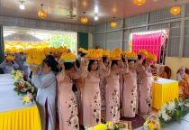 Kiên Giang: Điểm sinh hoạt tôn giáo tập trung Minh Quang tổ chức lễ Vu lan Báo hiếu và dâng y ca sa PL.2568