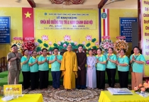 Long An: Chùa Pháp Minh (huyện Đức Hòa) cúng dường trai phạn các trú xứ An cư kiết hạ trên địa bàn tỉnh và TP.HCM