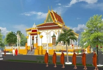 Trà Vinh: Lễ khởi công xây dựng chánh điện chùa Kompong Đôn (H.Tiểu Cần)