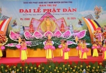 Đông đảo tín đồ, Phật tử về chùa Long Đài (H.Quỳnh Phụ, Thái Bình) dự Đại lễ Phật đản