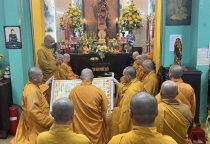 Chư Tăng Q.6 tác pháp an cư tại chùa Tuyền Lâm