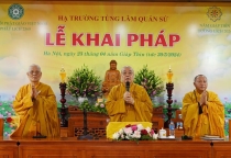 Hà Nội: Trường hạ tùng lâm Quán Sứ khai pháp khóa An cư kiết hạ Phật lịch 2568