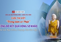 Công bố kết quả vòng sơ khảo cuộc thi viết “Trong tâm có Phật” 