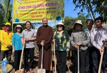 Hội Từ thiện chùa Tường Nguyên khởi công 4 công trình cầu bê-tông nông thôn