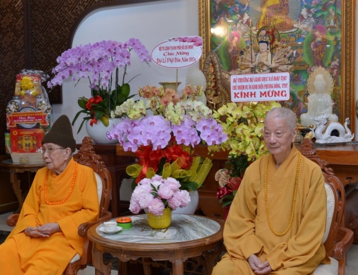 Chư Tăng tổ đình Vĩnh Nghiêm tác pháp thọ an cư
