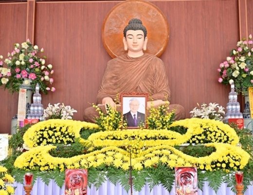 Hải Phòng: Trang nghiêm lễ tưởng niệm cố Tổng Bí thư Nguyễn Phú Trọng tại quận Dương Kinh