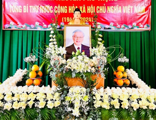 Tây Ninh: Phật giáo  tỉnh trang  nghiêm cử hành Lễ Tưởng niệm Cố Tổng Bí thư Nguyễn Phú Trọng