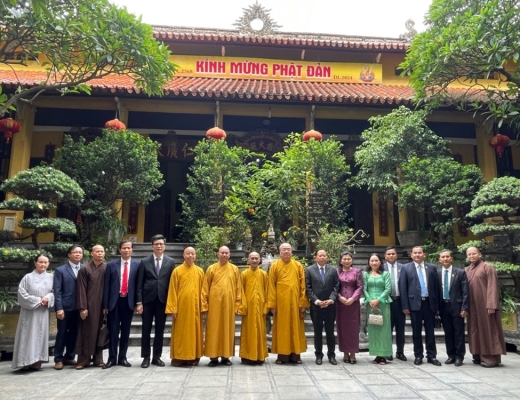 Hà Nội: TƯ GHPGVN đón tiếp Bộ trưởng Bộ Lễ nghi và Tôn giáo Vương quốc Campuchia