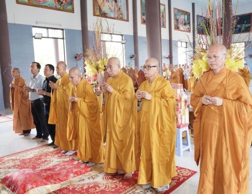 Ninh Thuận: Phật giáo tỉnh trang nghiêm cử hành lễ tưởng niệm cố Tổng Bí thư Nguyễn Phú Trọng (1944 - 2024)