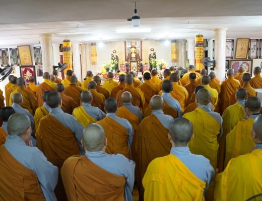 Hà Nội: Đại diện 18 trường hạ về tổ đình Viên Minh đảnh lễ Giác linh Đức Đệ tam Pháp chủ GHPGVN