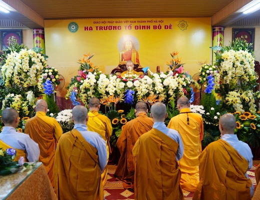 Hà Nội: Trang nghiêm Lễ khai pháp khóa An cư kiết hạ Phật lịch 2568 tại trường hạ Bồ Đề