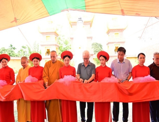 Hải Phòng: Lễ An vị long cốt ngôi Đại hùng Bảo điện chùa Phúc Sen (chùa Bòng)