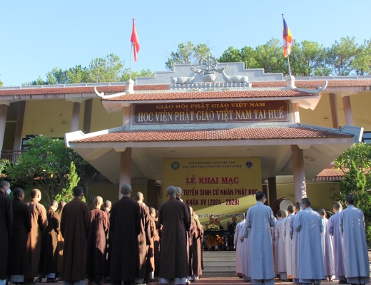 Kết quả tuyển sinh cử nhân Phật học khóa XV (2024-2028) Học viện Phật giáo VN tại Huế