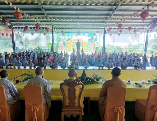 Bình Phước: Khóa tu tập trung lần thứ tư tại chùa Thanh Minh
