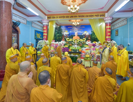 Tưởng niệm Tiểu tường Trưởng lão Hòa thượng Thích Thanh Sơn tại tổ đình Vạn Thọ (Q.1, TP.HCM)