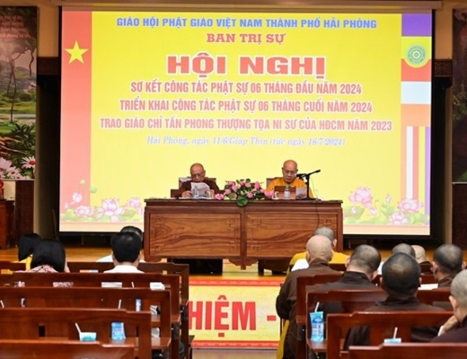 Hải Phòng: Hội nghị Sơ kết công tác Phật sự 6 tháng đầu năm 2024