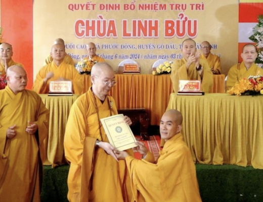 Tây Ninh: Công bố và trao quyết định bổ nhiệm trụ trì chùa Linh Bửu