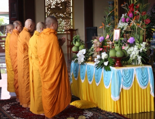 Bình Thuận: Ban Trị sự Phật giáo huyện Hàm Tân tưởng niệm Tổng Bí thư Nguyễn Phú Trọng