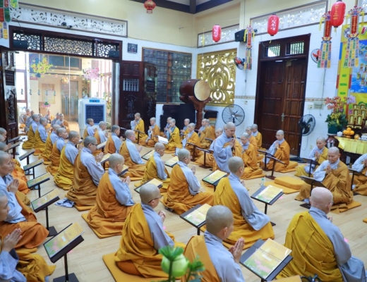 TP.HCM: Lễ Bố-tát của chư Ni trường hạ chùa Bồ Đề Lan Nhã quận 6 mùa an cư PL.2568