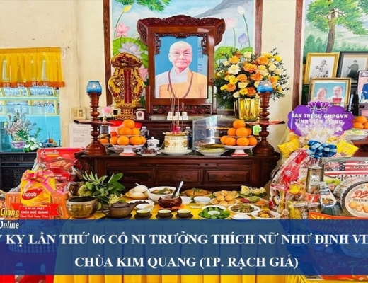 [Video] Kiên Giang: Lễ Húy kỵ lần thứ 06 cố Ni trưởng Thích Nữ Như Định viện chủ chùa Kim Quang (TP. Rạch Giá)