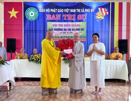 BR-VT: Gần 400 Phật tử tham gia khóa tu Tổng đạo tràng lần III - năm 2024 tại chùa Bảo Tích