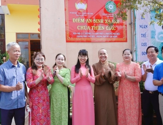 Ra mắt Điểm an sinh xã hội tại chùa Thiền Giác (TP.Thủ Đức)