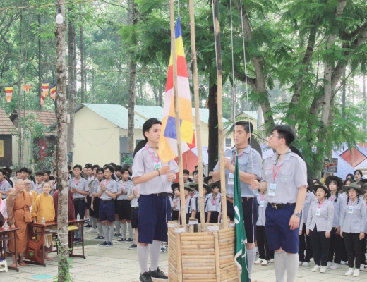 Đồng Nai: Phân ban Gia đình Phật tử tỉnh khai mạc liên trại huấn luyện đoàn sinh