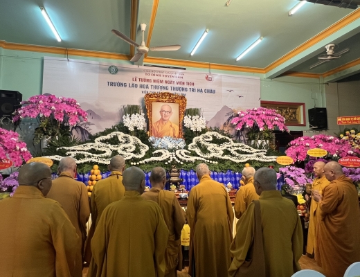 Lễ tưởng niệm Hòa thượng Thích Trí Châu tại chùa Tuyền Lâm