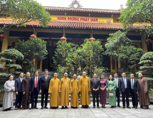 Hà Nội: Lãnh đạo GHPGVN tiếp phái đoàn Bộ trưởng Bộ Lễ nghi và Tôn giáo Vương quốc Campuchia